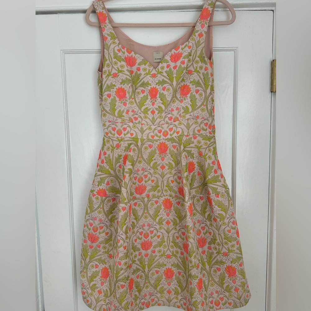 Pinko dress floral fabric 6